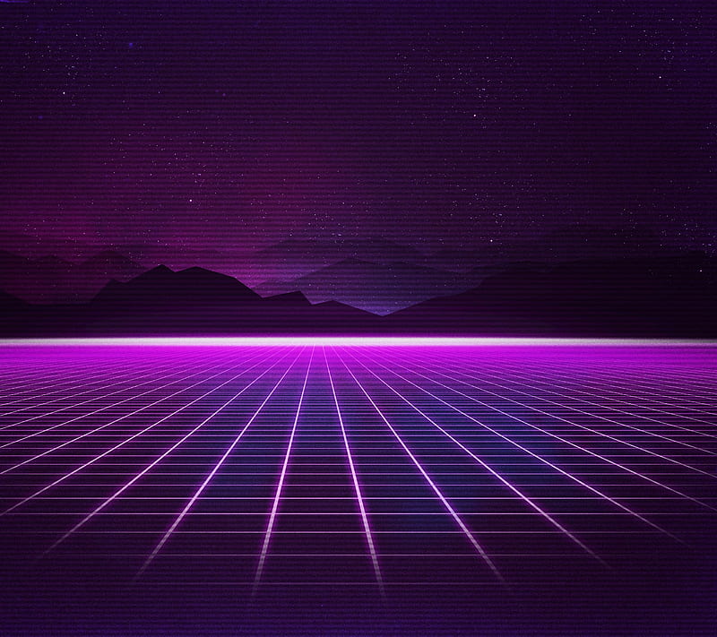 R3tr0, futuristic, pink, purple, retro, techno, technology, HD wallpaper