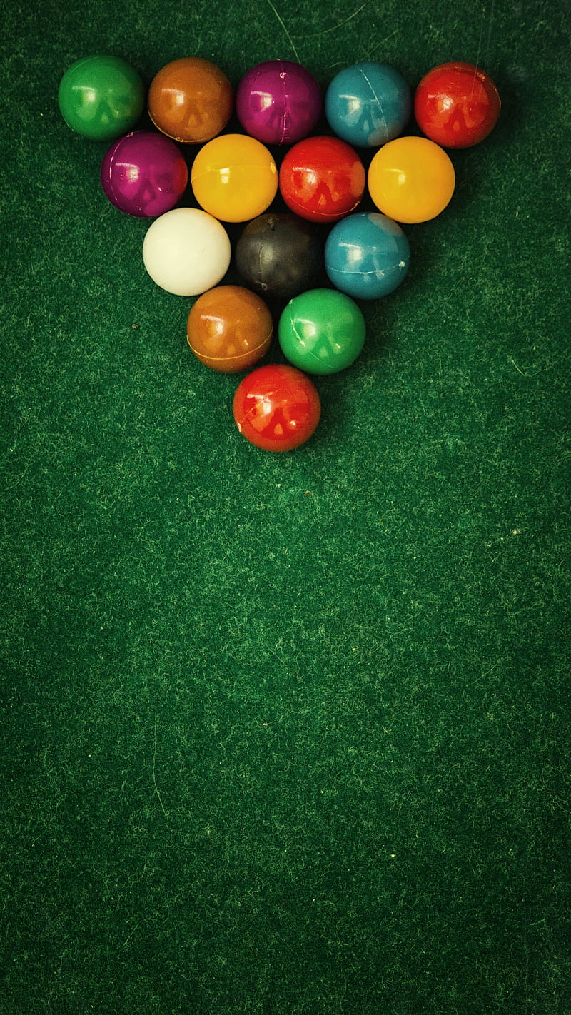 billiards, balls, cloth, pool, snooker, HD phone wallpaper