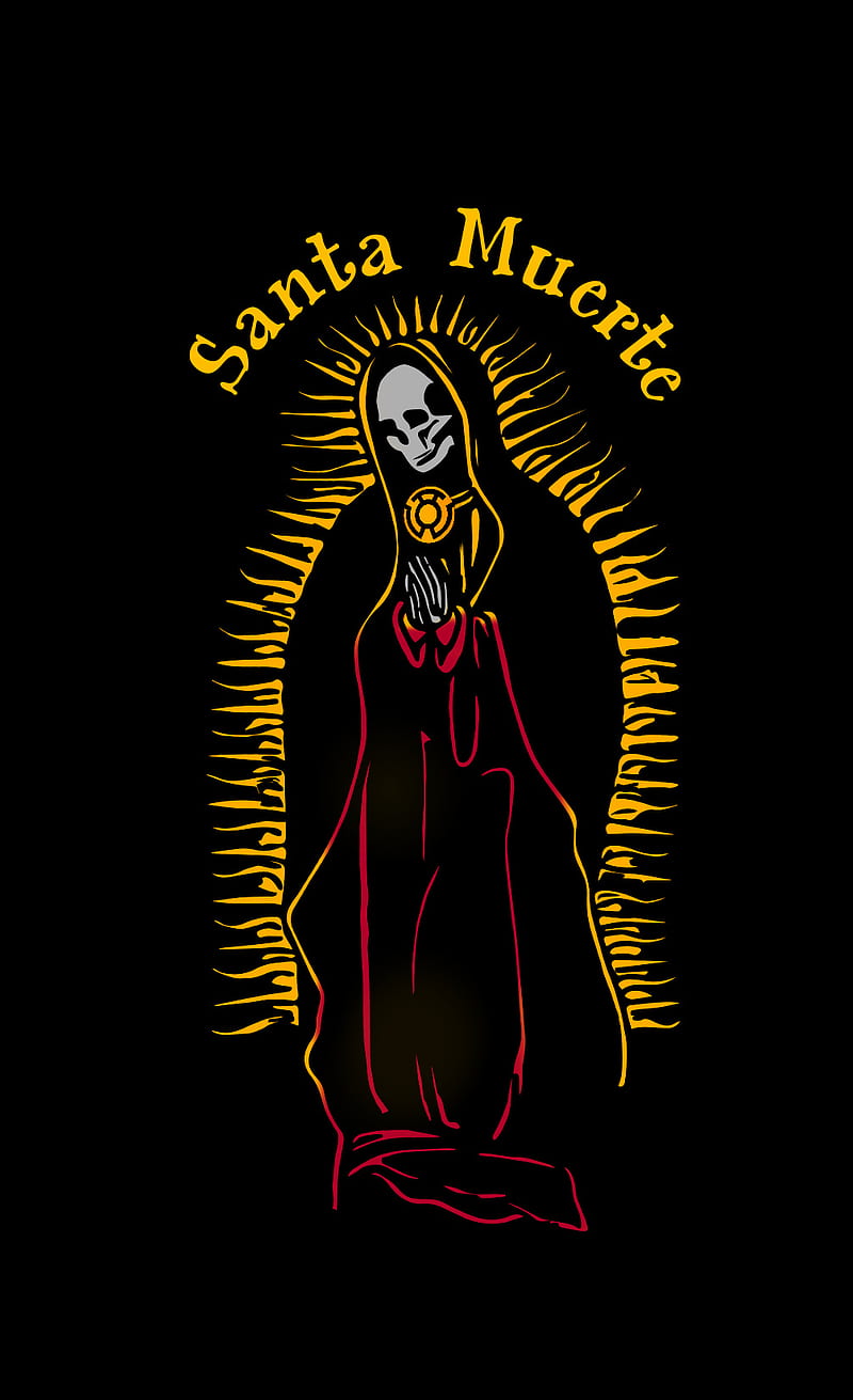 Santa Muerte, death, evil, mexico, narcos, skulls, HD phone wallpaper