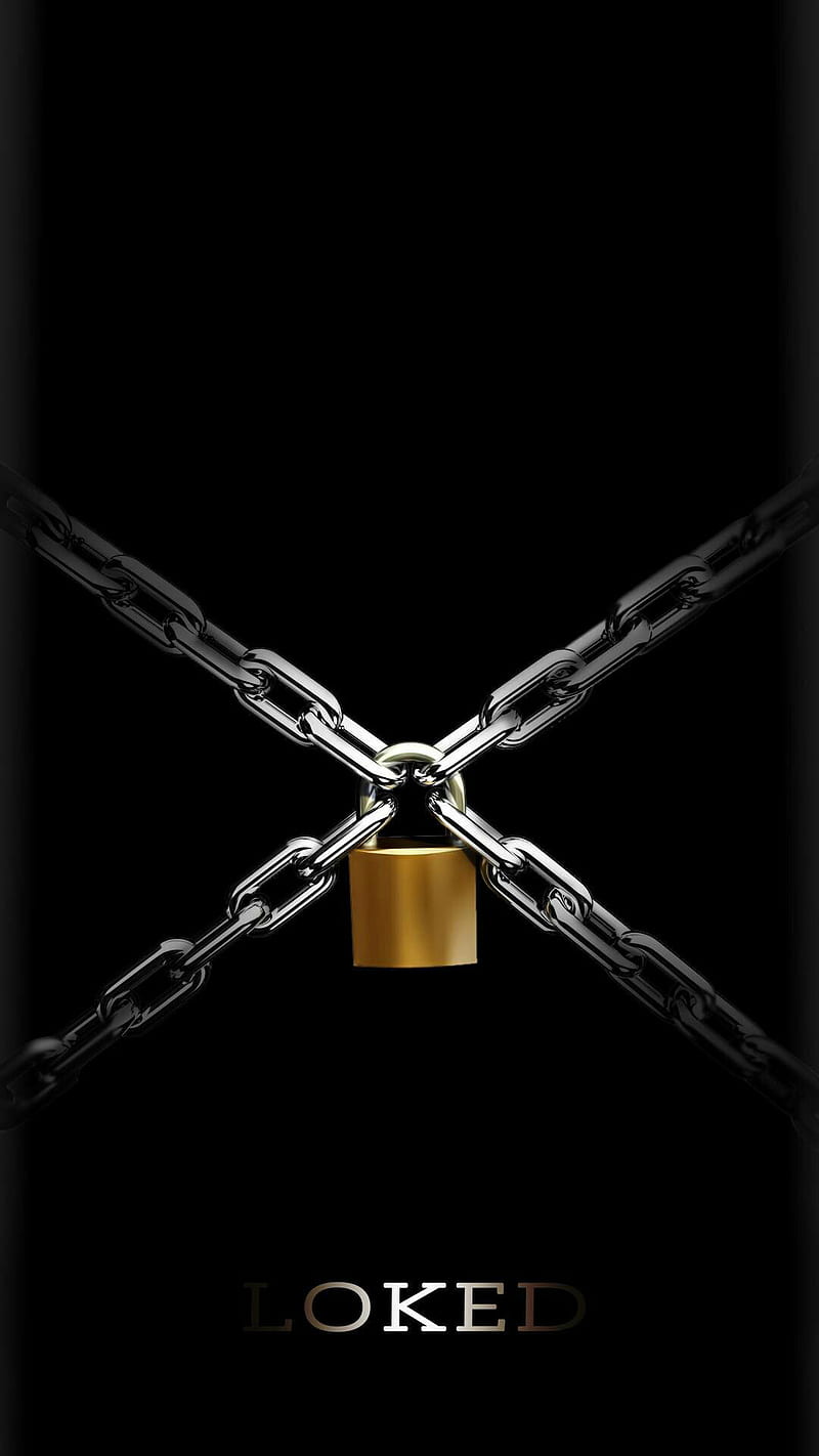 Locked, chain, lock, screen, HD phone wallpaper | Peakpx