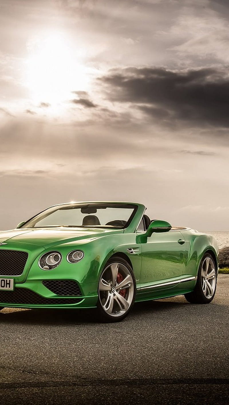 Bentley Continental, bentley, car, green, new, HD phone wallpaper | Peakpx