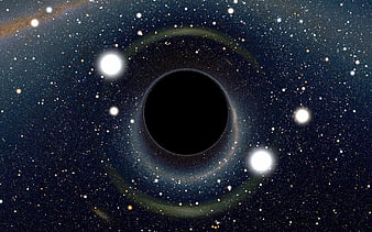 Black Hole Planet Space Stars Digital Art 8K Wallpaper #4.774