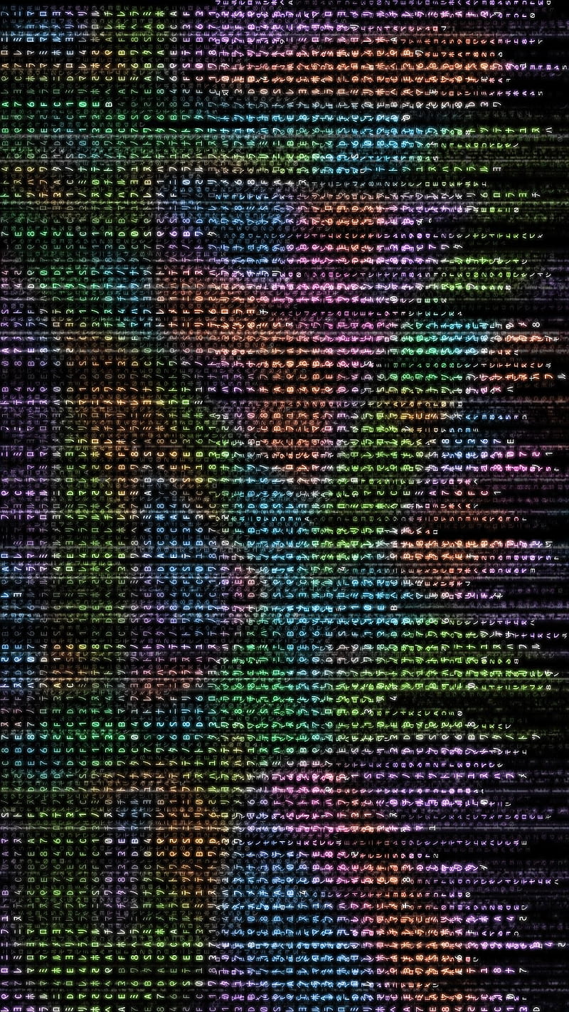 Colourful matrix, screen, colorful, binary code, colors, epic, crazy,  happy, HD phone wallpaper | Peakpx
