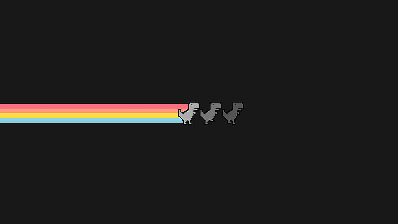 Dragon With Colorful Lines In Dull Black Background Black Aesthetic, HD wallpaper