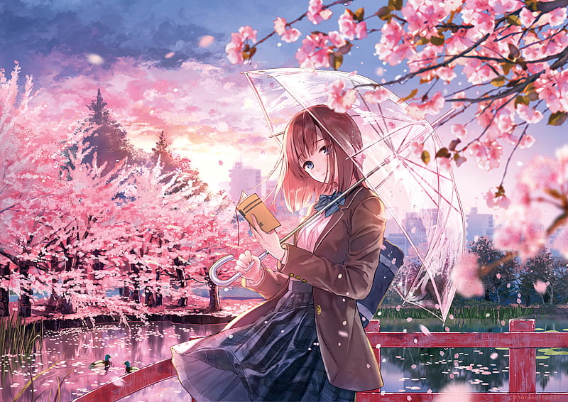 Top 100+ imagen flor de cerezo fondo de pantalla anime 