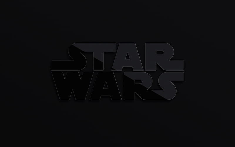 Star Wars Logo, logo, star wars, black, typography, titles, HD wallpaper