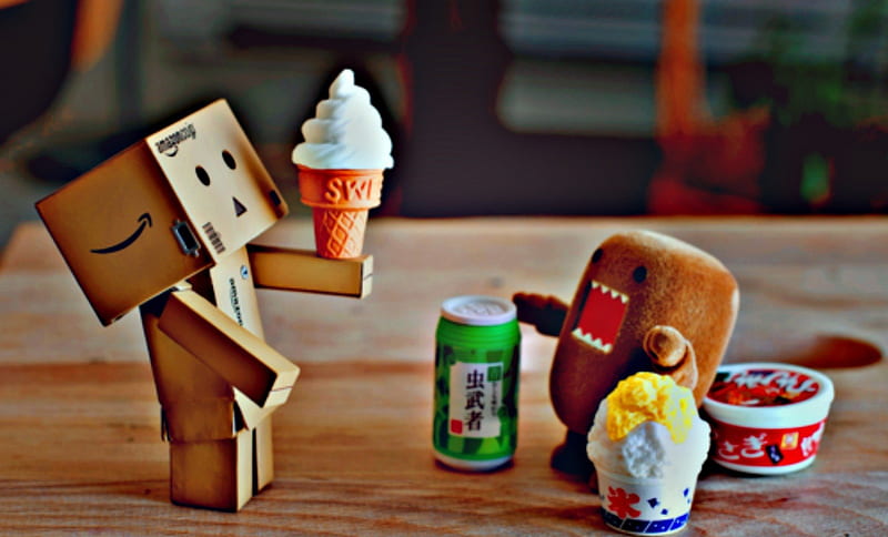 Domo ( I Want Some ), domo, icecream, the box, i want some, i want, HD wallpaper