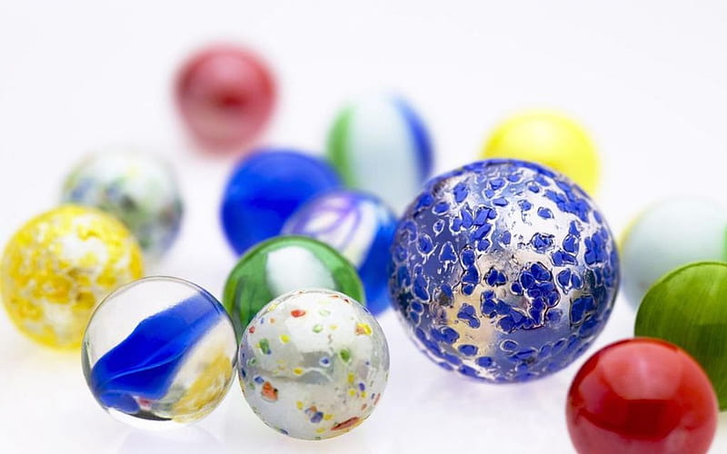 Marbles, glass, colorful, graphy , colours, abstract, HD wallpaper