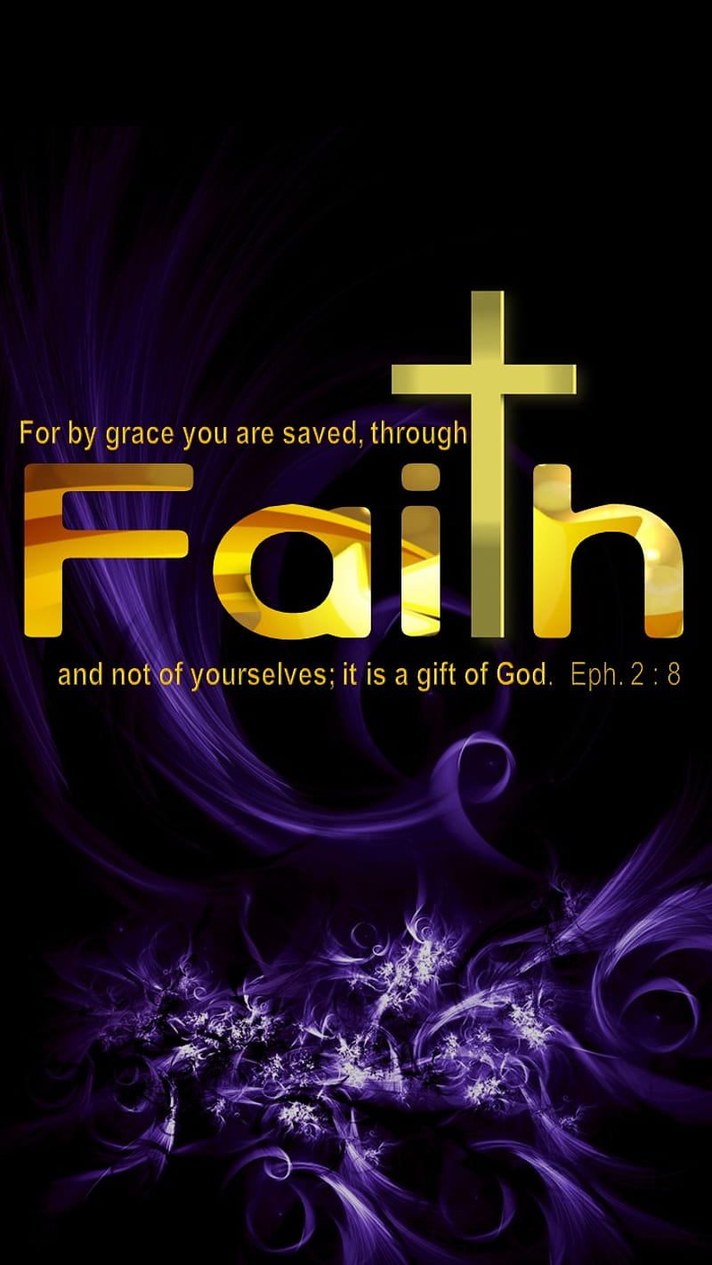 Grace through faith, bible, christian, HD phone wallpaper