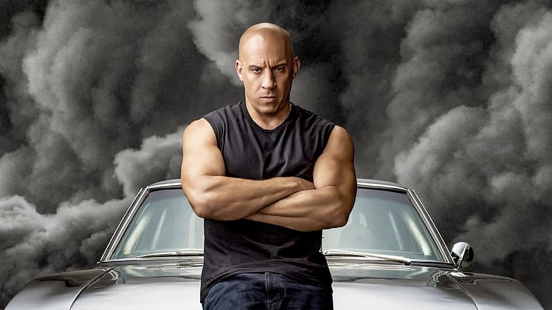 Fast and Furious 9 ( 2021 ), black, dominic toretto, vin diesel, man, movie, poster, actor, afis, car, fast and furious 9, HD wallpaper