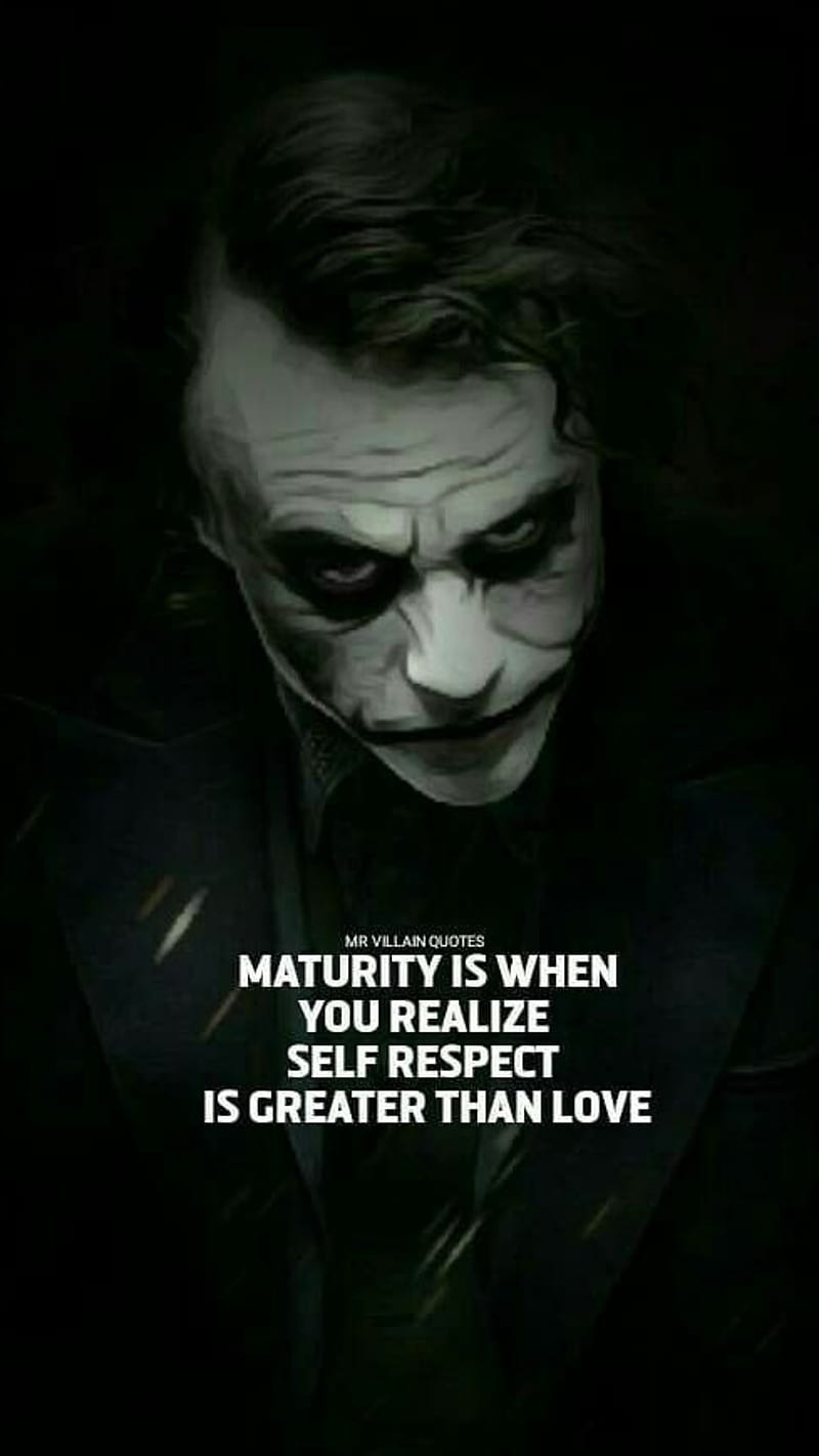 Joker Maturity quote, motivational, motivation, joker face, HD phone  wallpaper | Peakpx