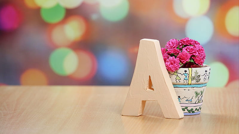A vase, a letter, simple vase, HD wallpaper