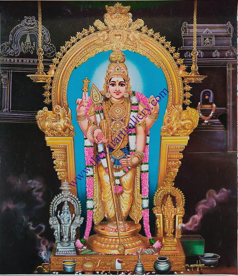 Thiruchendur Murugan - Thevar Art Gallery, HD phone wallpaper