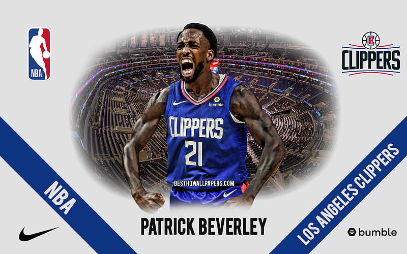 Patrick Beverley, Los Angeles Clippers, American Basketball Player, NBA, portrait, USA, basketball, Staples Center, Los Angeles Clippers logo, HD wallpaper
