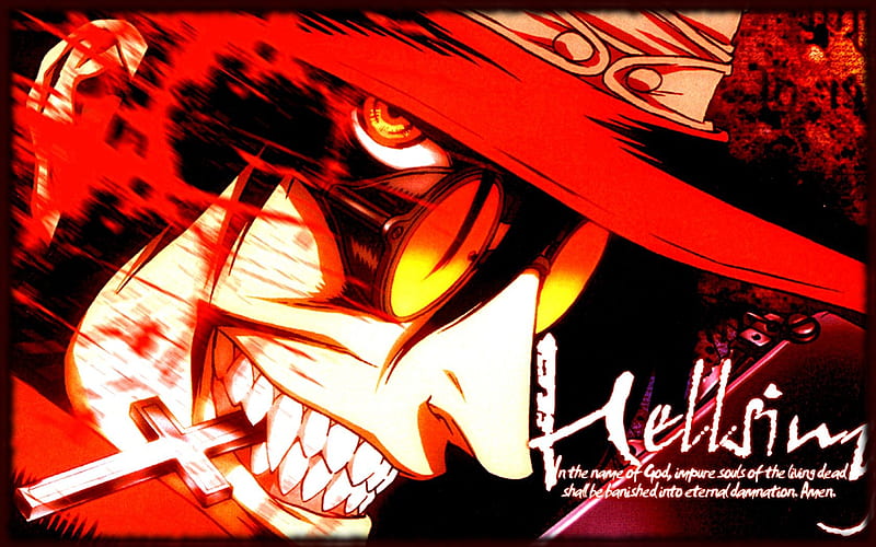 Hellsing , anime, hellsing, face, vampiro, HD wallpaper