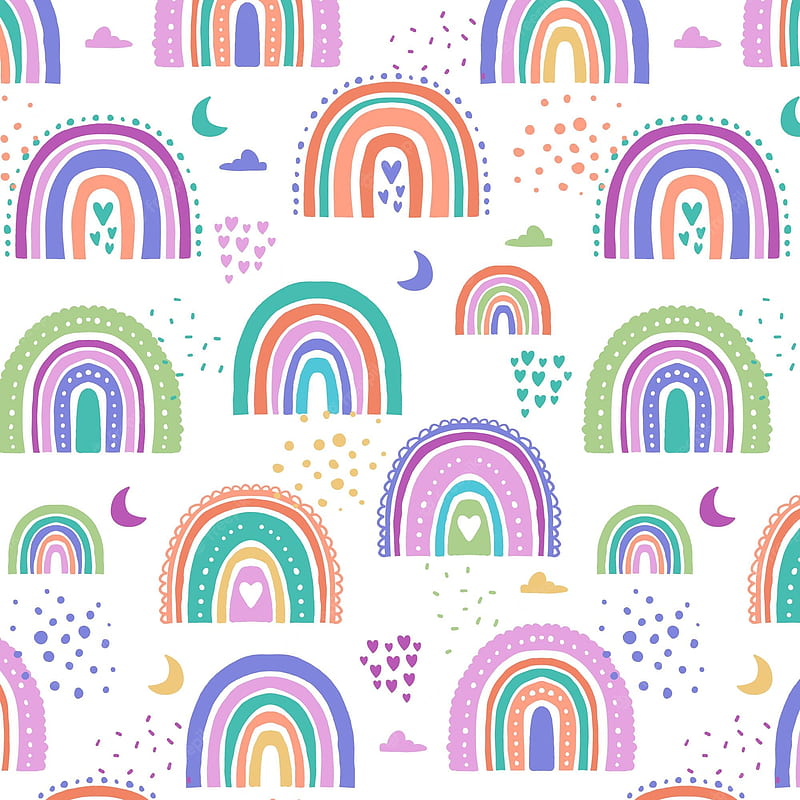 Rainbow Pattern . Vectors, Stock & PSD, HD phone wallpaper