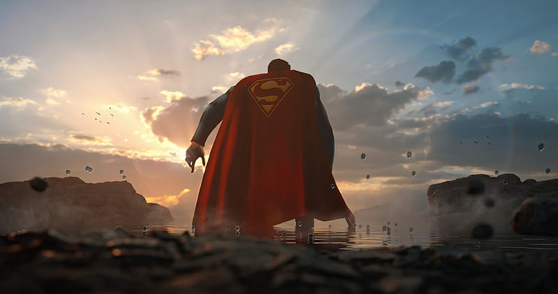 Superman Rebirth , superman, superheroes, artist, artwork, digital-art, artstation, HD wallpaper