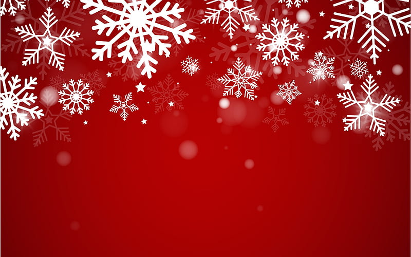 Snowflakes, red, snowflake, texture, paper, white, winter, card, iarna, pattern, HD wallpaper