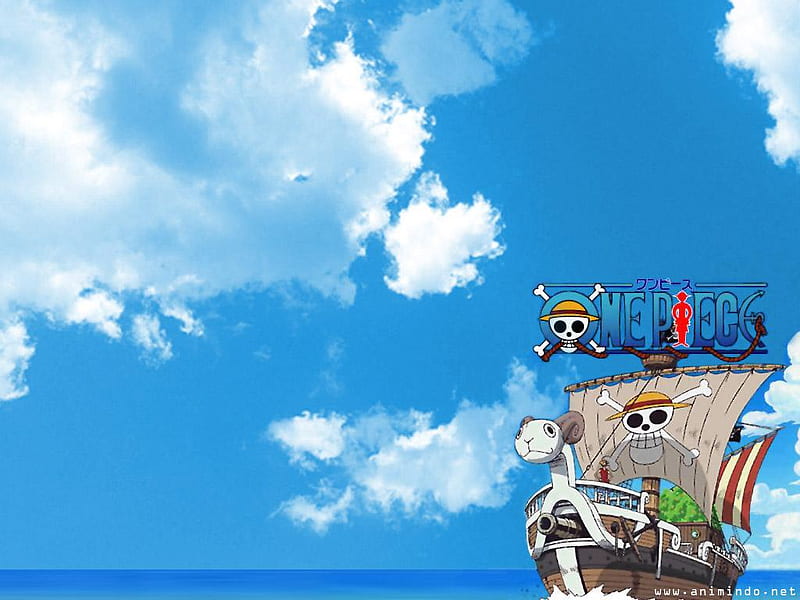 Merry Go, ocean, peace, sky, one piece, cool, ship blue, HD wallpaper |  Peakpx