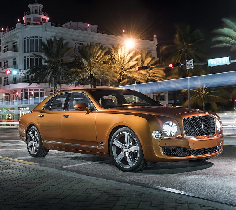 Mulsanne Speed, auto, bentley, car, florida, miami, HD wallpaper