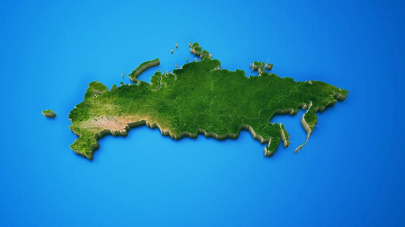 Russia, size, geography, map, HD wallpaper