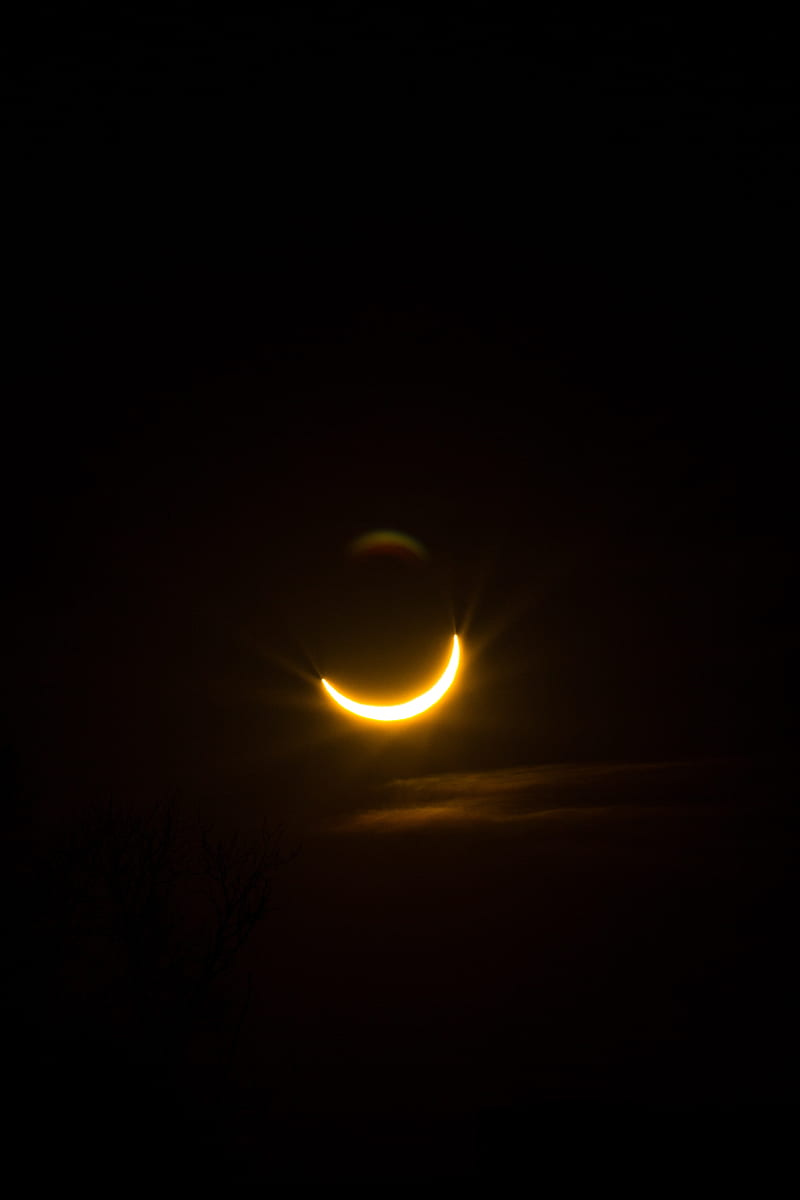 eclipse, moon, sun, astronomy, dark, HD phone wallpaper