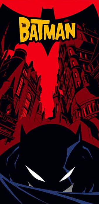 Batman, cartoon, desenho, logo, HD phone wallpaper