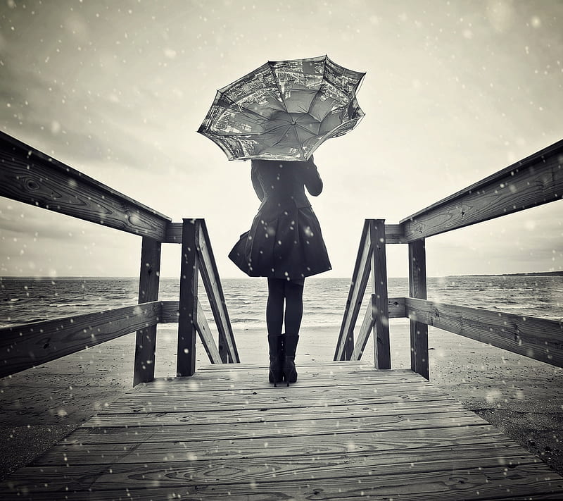 Sad girl in rain, girl in rain, girl with umbrella, in rain, raining, sad  girl, HD wallpaper | Peakpx