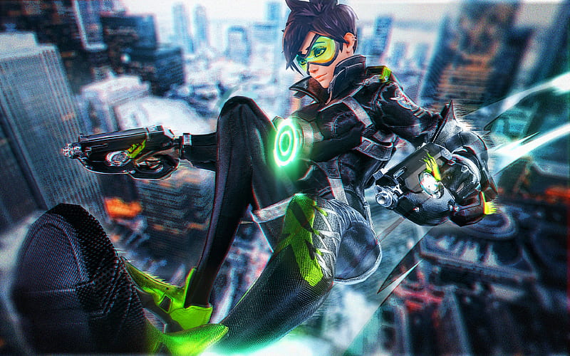 Video Game #Overwatch Tracer (Overwatch) #1080P #wallpaper #hdwallpaper  #desktop