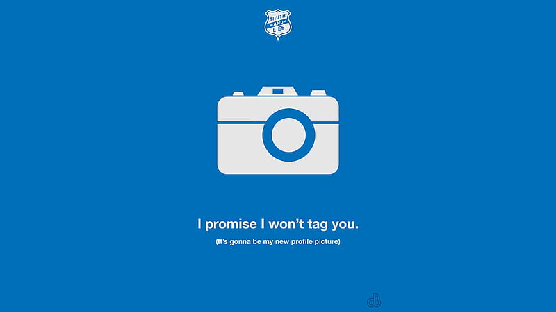 I Promise I Wont Tag You, typography, funny, HD wallpaper