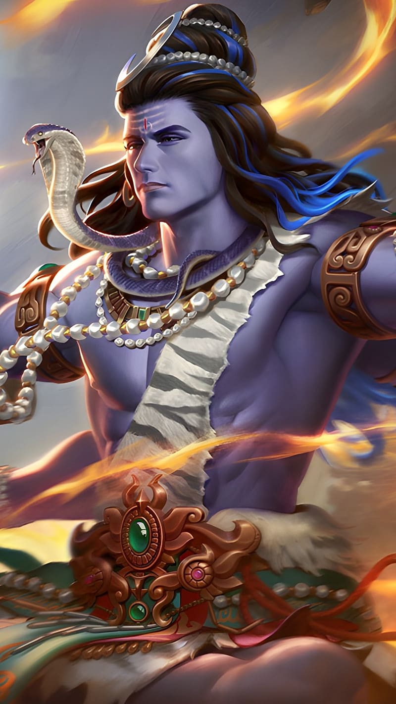 Smite Shiva, Animation, lord, god, mahadev, HD phone wallpaper