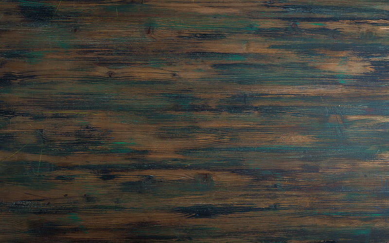 green wood texture, old wood texture, wooden boards, wood background, painted wood texture, HD wallpaper