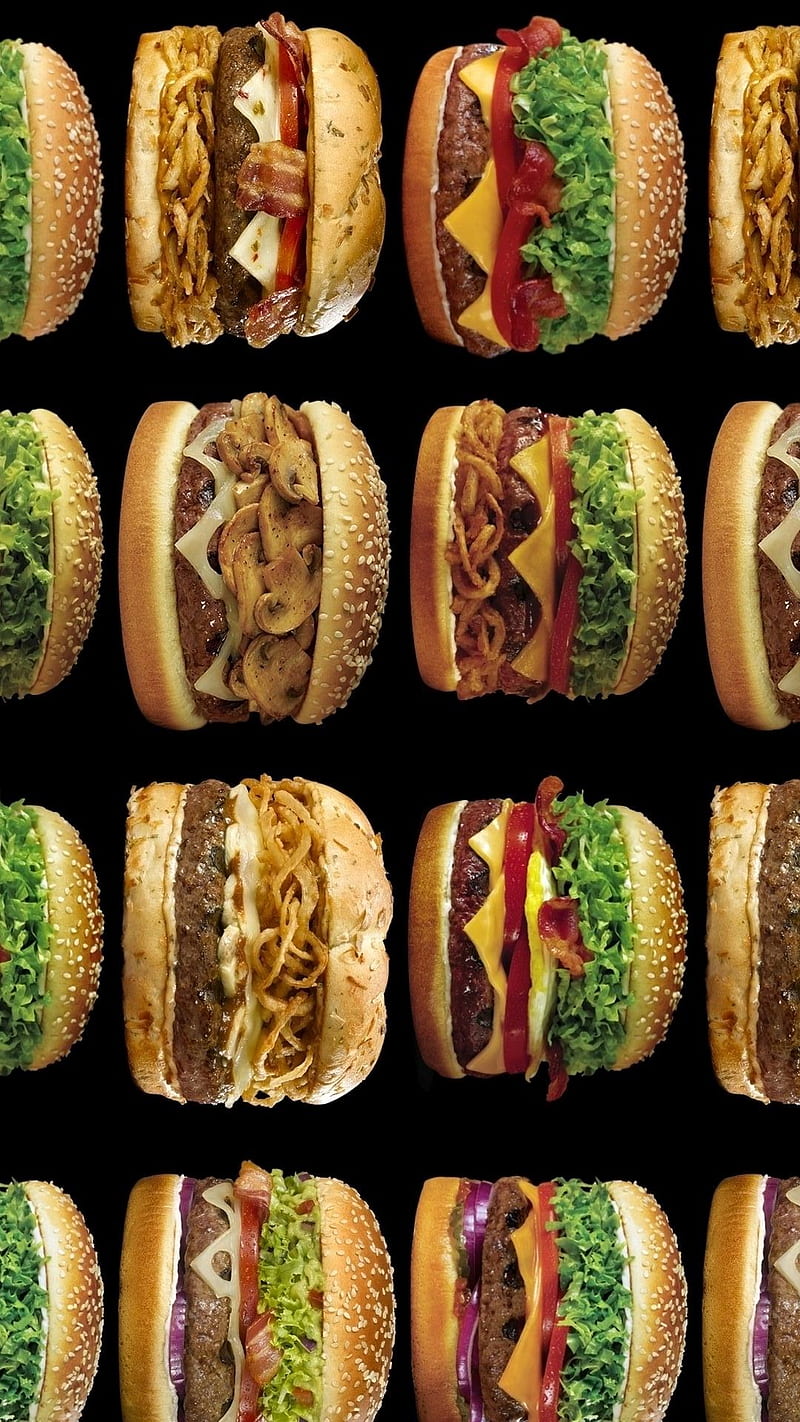 FINEST BURGERS, hamburgers, HD phone wallpaper