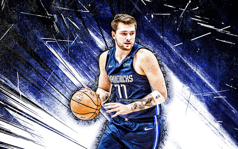 Download Luka Doncic Color Popping Art Wallpaper