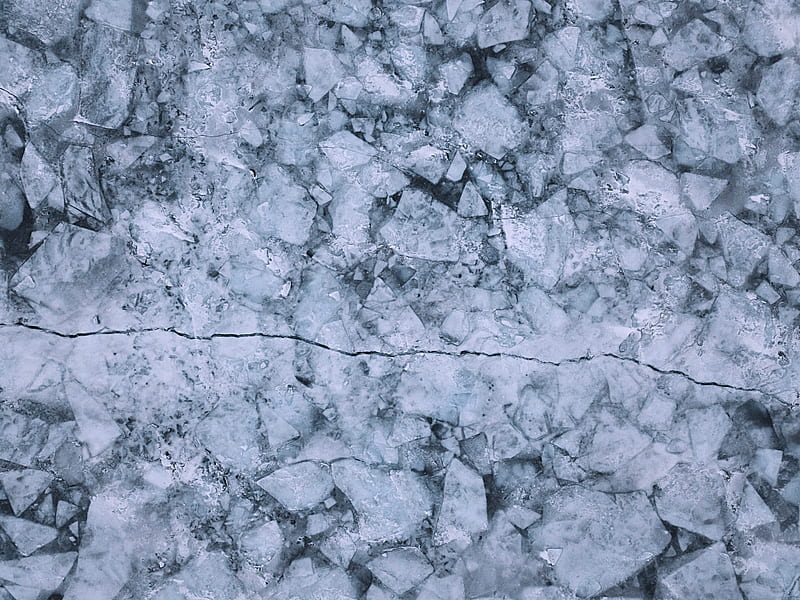 ice, frozen, cranny, splinters, HD wallpaper