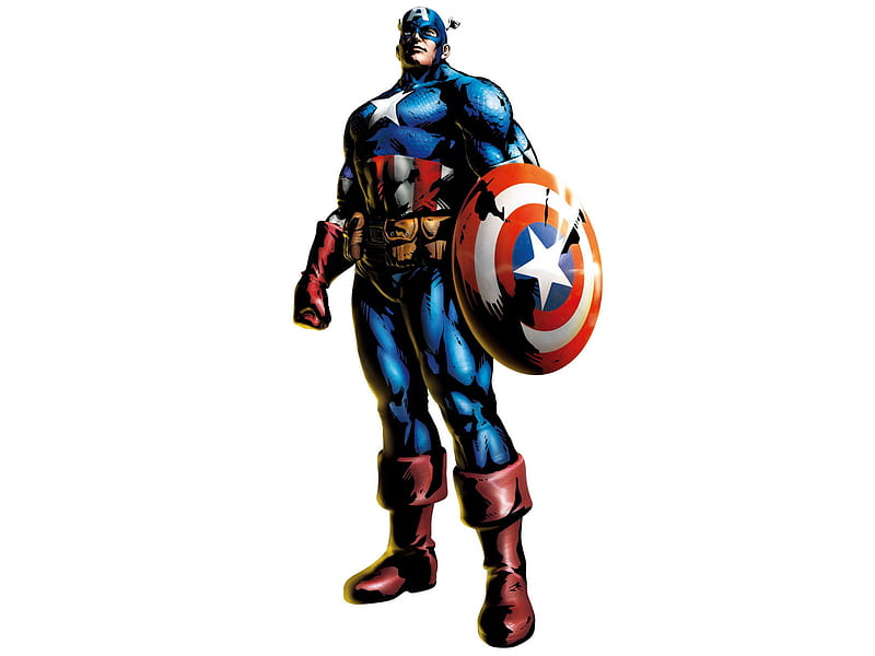 Captain America, art, comic, fantasy, america, captain, HD wallpaper