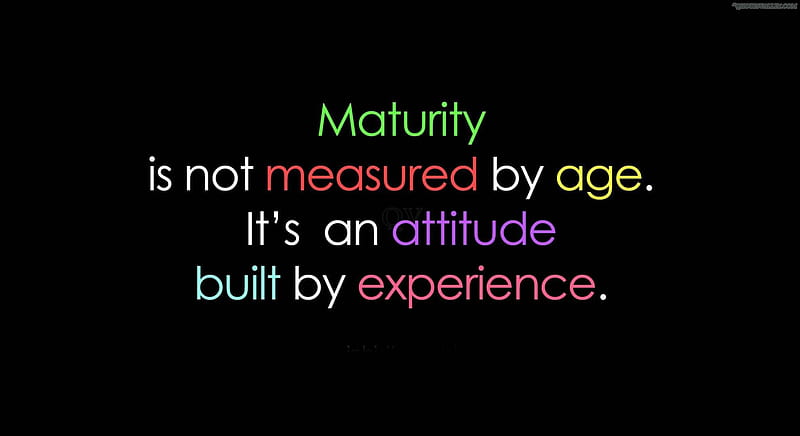 Maturity, measure, attitude, age, experience, HD wallpaper