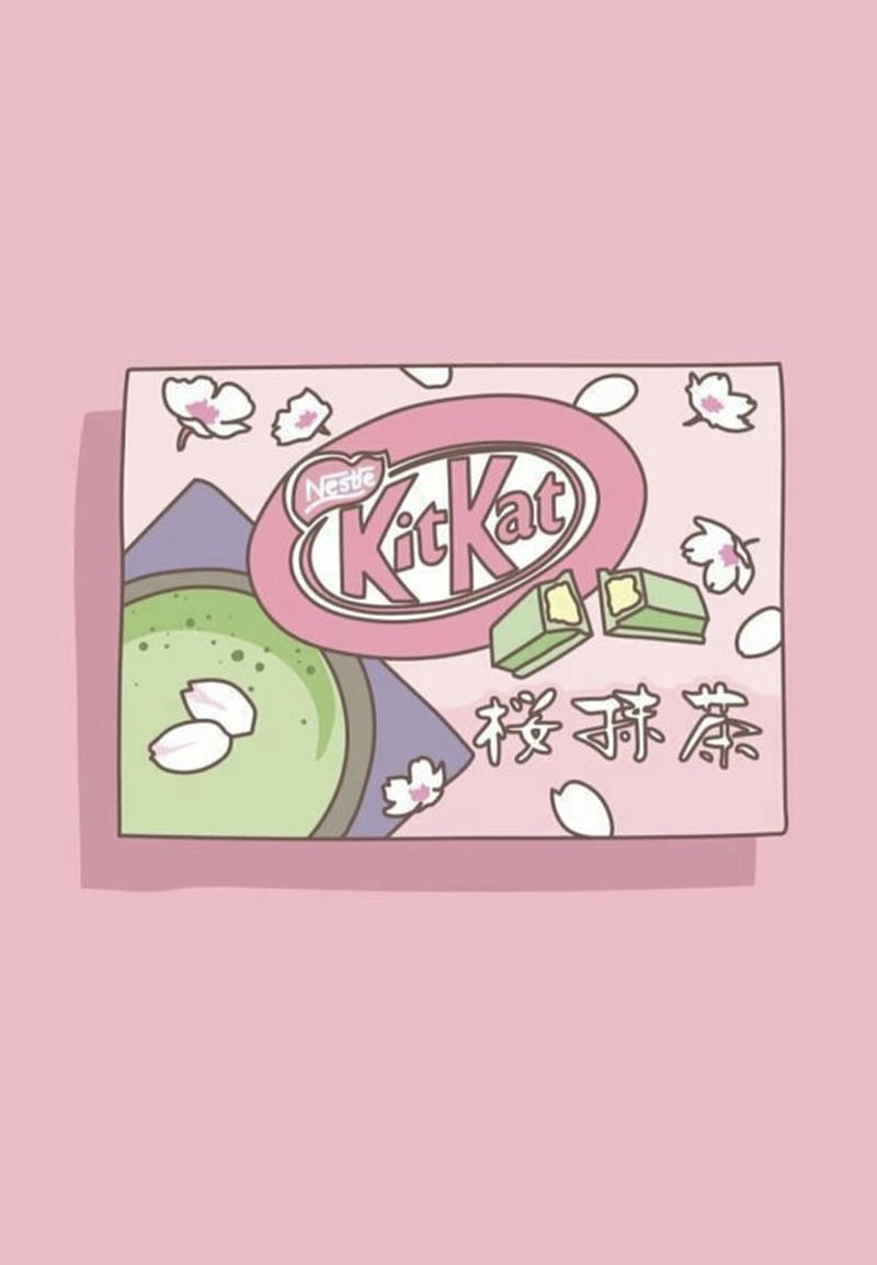 Pink KitKat , cute, HD phone wallpaper