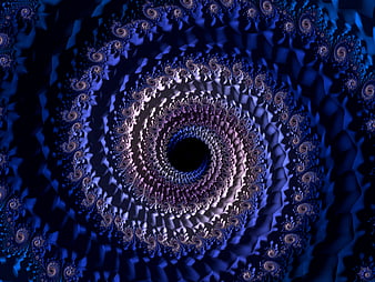 vortex, swirling, 3d, fractal, abstraction, HD wallpaper