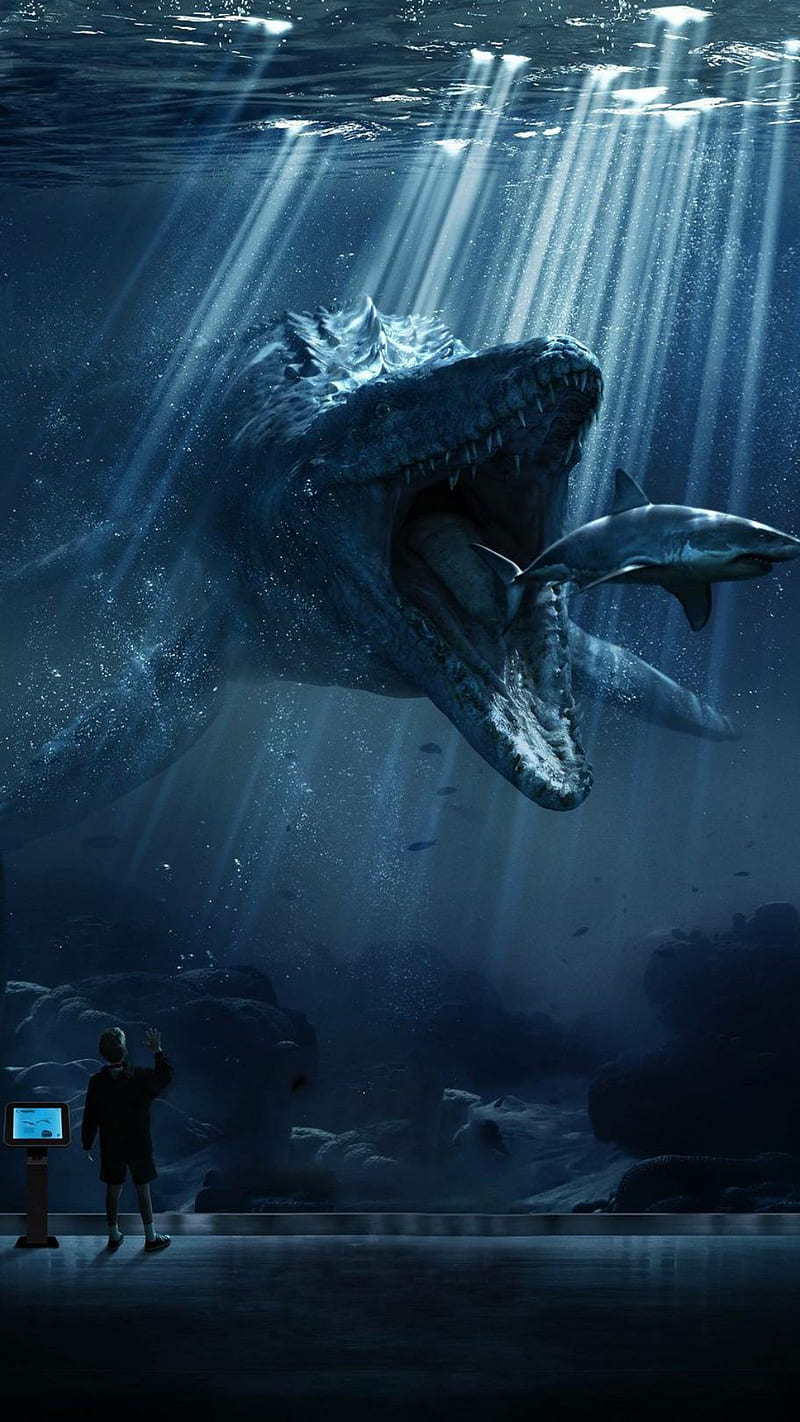 Extinction, dinosaur, blue, HD phone wallpaper