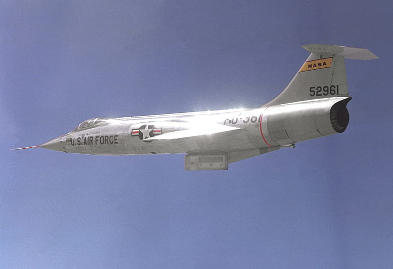 THE NASA JF-104A STARFIGHTER, aircraft, fighter, nasa, force, flight, jet, HD wallpaper