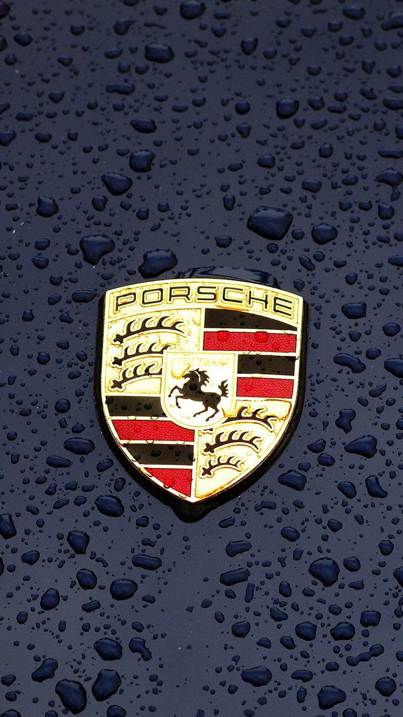 Porsche Logo, car, golden, logos, partizan, state, team, warriors, HD phone wallpaper