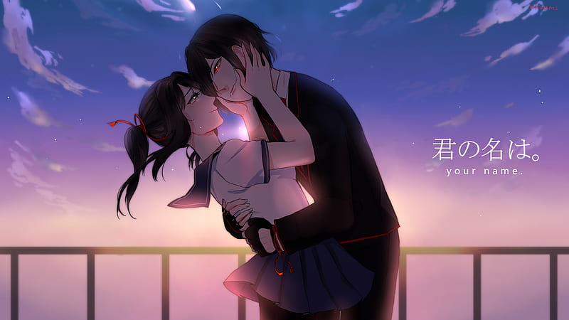 Green Eyes Mitsuha Miyamizu Red Eyes Taki Tachibana Your Name Hd Wallpaper Peakpx