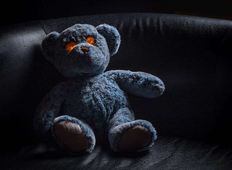 Man Made, Stuffed Animal, Glowing Eyes, Teddy Bear, HD wallpaper