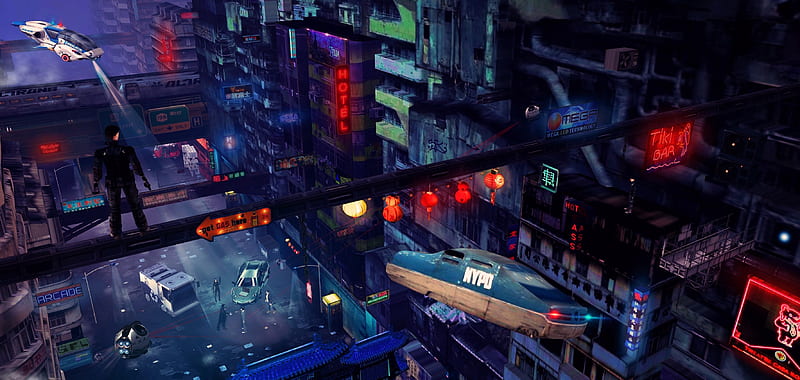 Balde Runner Cyberpunk Scifi Future , cyberpunk, scifi, artist, artwork, digital-art, HD wallpaper
