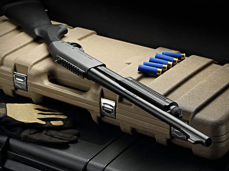 Remington M870 Shotgun, Shotgun, ammunition, bullets, gun, Remington, weapon, M870, HD wallpaper