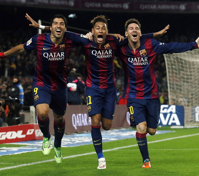 MSN, barca, messi, neymar, suarez, HD wallpaper