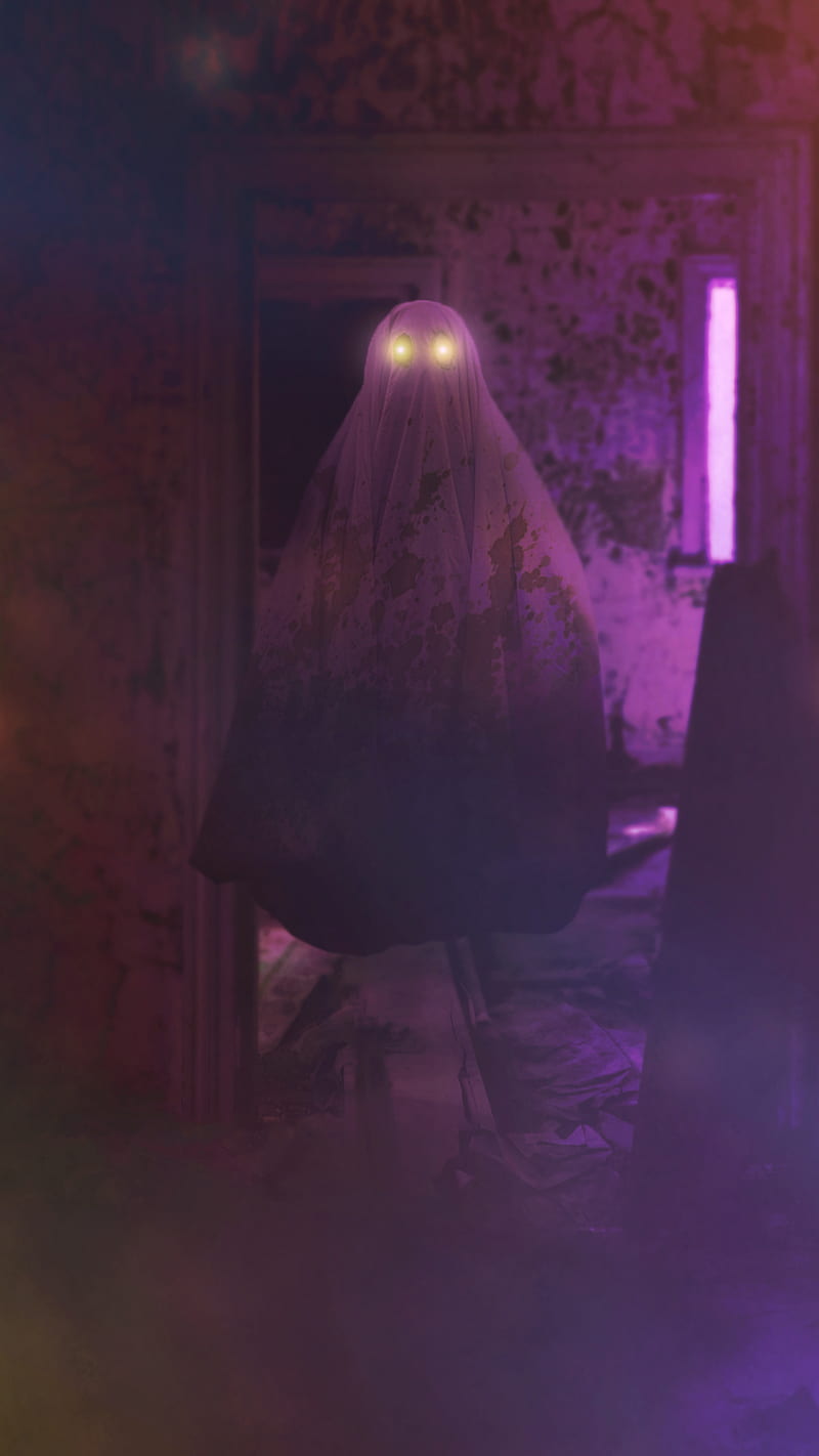 Ghostx Zed, ghost, purple, HD phone wallpaper