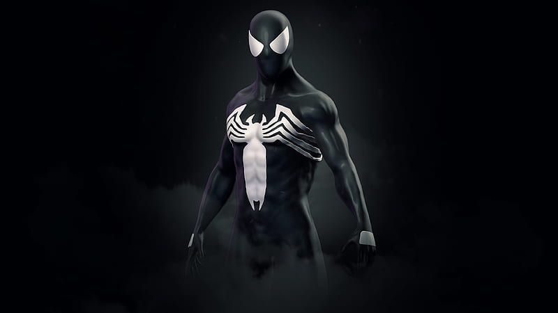 spider man symbiote hd wallpaper pc comic book style