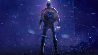 Captain America Poster, HD wallpaper